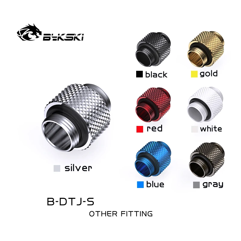 BYKSKI G1/4'' to G1/4'' Dual External Thread Connection Male to Male adapter thread 4.5MM connector for water cooling