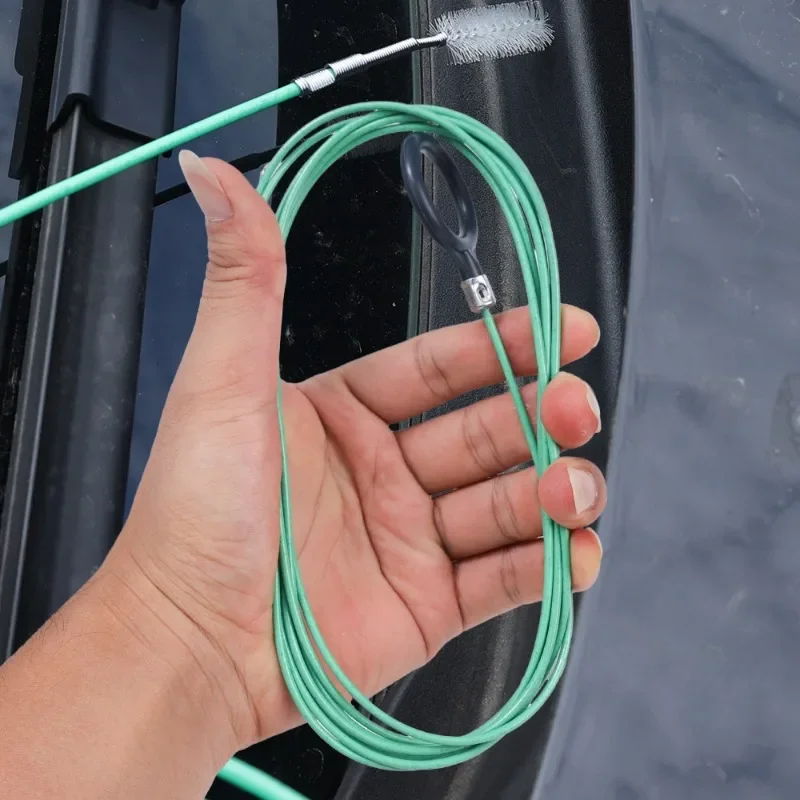 Skylight Drain Pipe Brush Car Drain Dredge Sunroof Cleaning Scrub Brush 3m Drain Hole Cleaning Brush Flexible Accessories Tool
