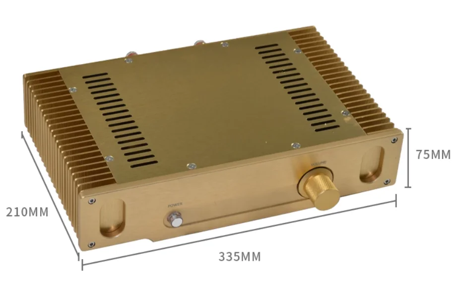 

Upgrade version gold Hood 1969 hifi stereo 18W*2 class A power amplifier with Metal encapsulated transistor