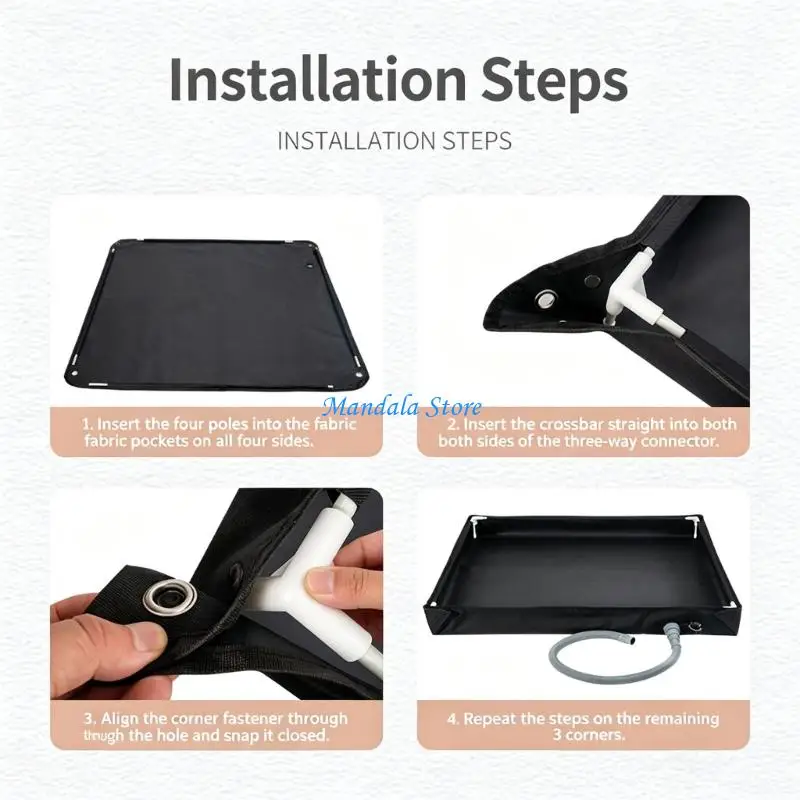 U2JC Drain Tray with Hose for Portable Air Conditioner Water Collection