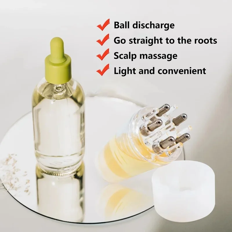 1-4Pcs Scalp Applicator Mini Head Massager Roller Ball Brush Hair Growth Essential Oil Medicine Liquid Applicator Massage Comb