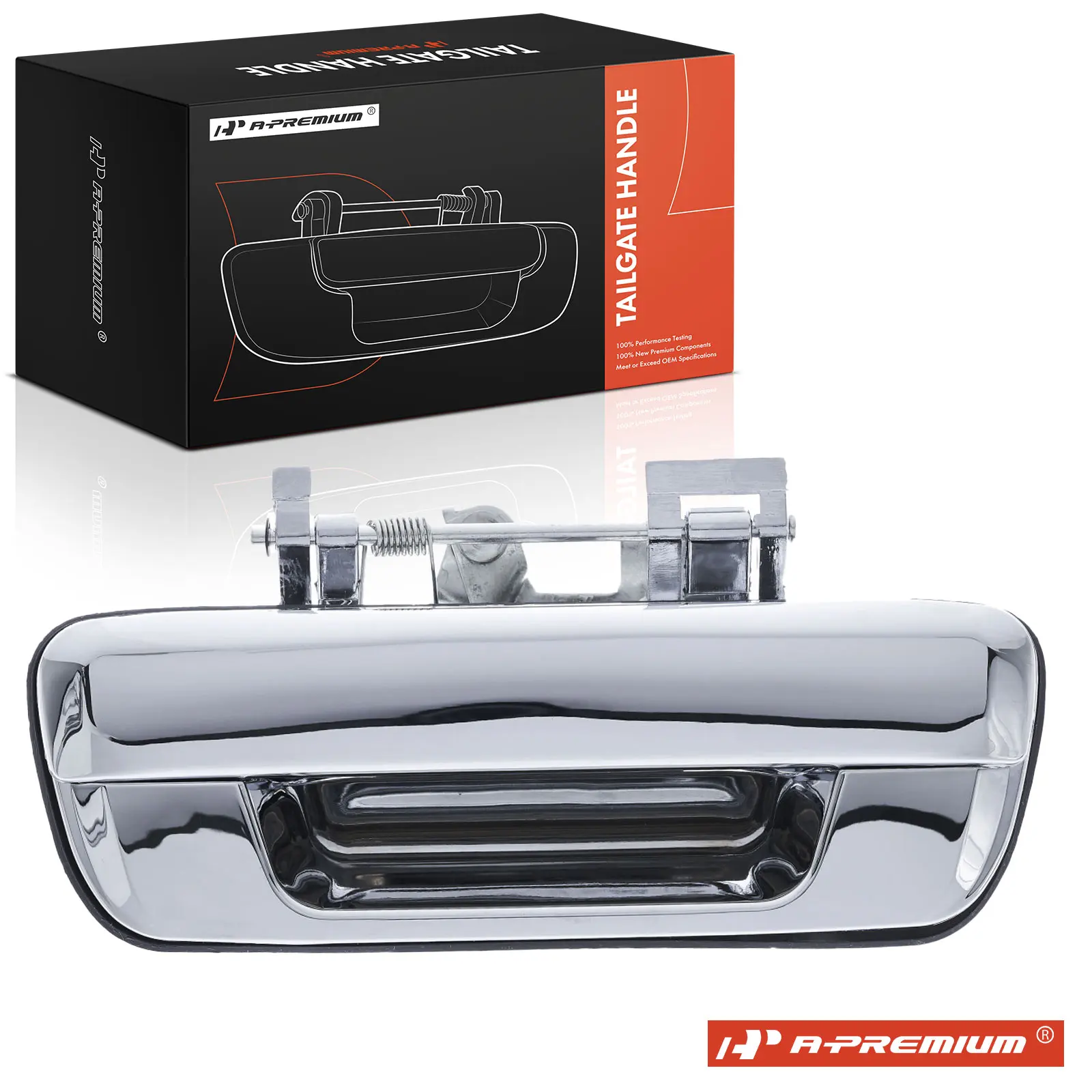 A-Premium Tailgate Chrome Handle w/o Keyhole for Chevrolet Colorado 2004-2012 GMC Canyon 2004-2012