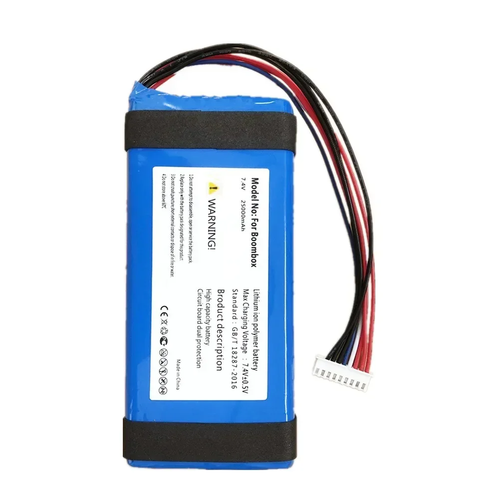 25000mAh 100% Original Speaker Battery For JBL Boombox 1 Boombox1 GSP0931134 01 JEM3316 JEM3317 JEM3318 Loudspeaker Batteries