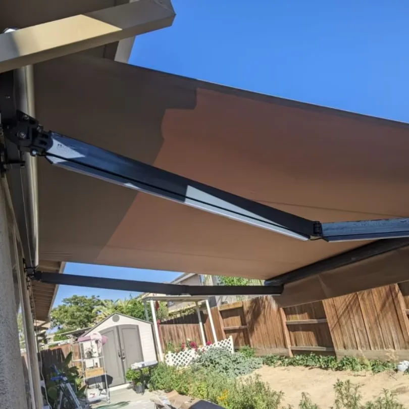Awning Waterproof Patio Roof Cover Remote Control Outdoor Garden Acrylic