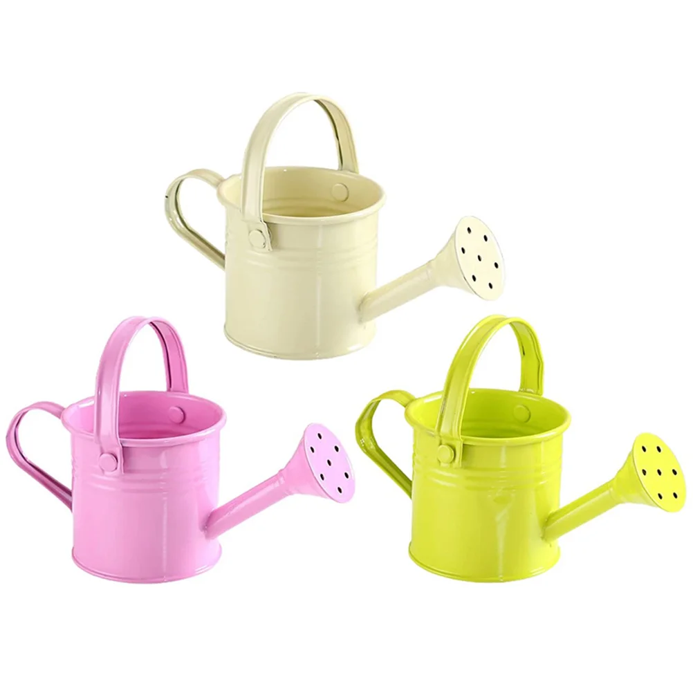 

3 Pcs Small Watering Can for Kids Cartoon Appearance Indoor Plants Succulents Lightweight Practical Use Gardening