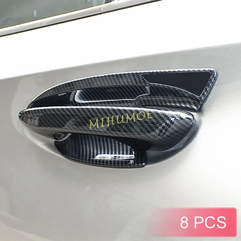 Koolstofvezel Deurkruk Cover + Omringt Trims Voor Lexus Ux 200 250H Ux300e 2019 2020 2021 2022 2023 2024