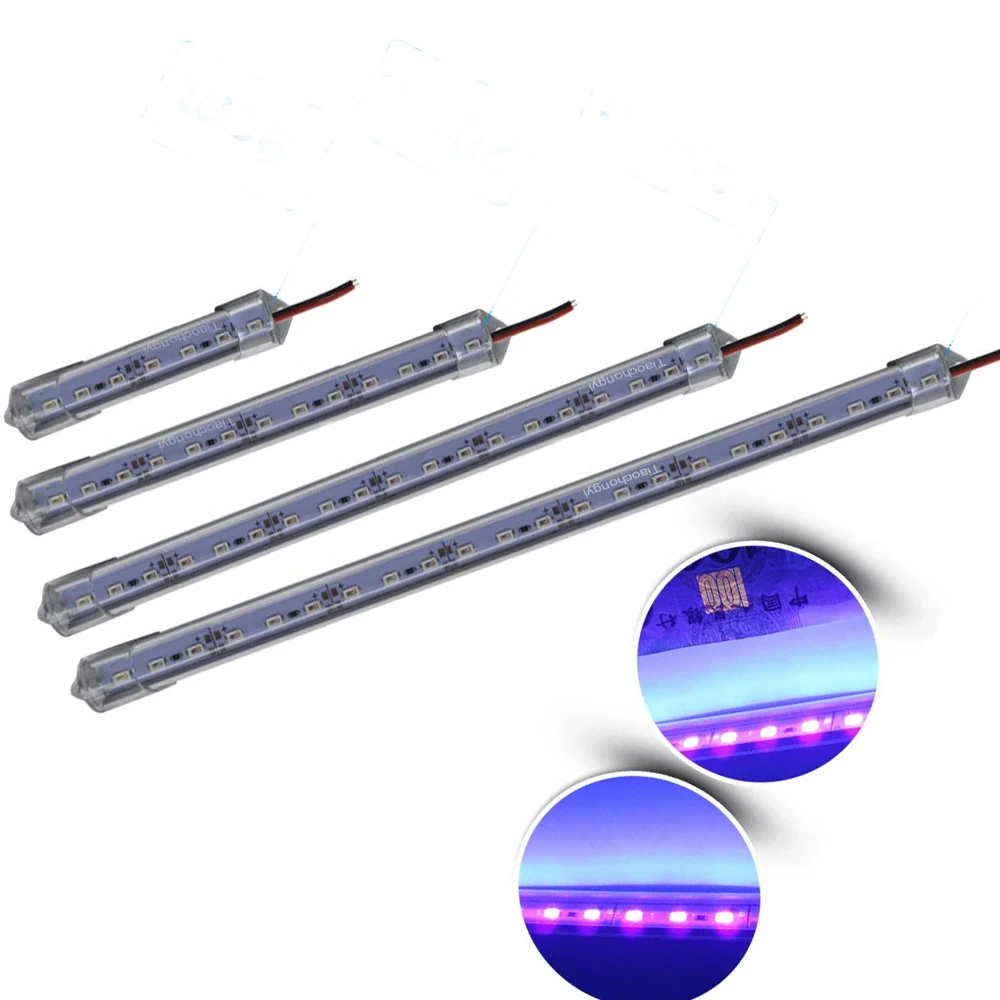 5730 12V purple LED Bar Light Aluminium U Profile 9cm 33cm 50cm LED Hard Strip Rigid Lights Bar Kitchen Under Cabinet Lighting