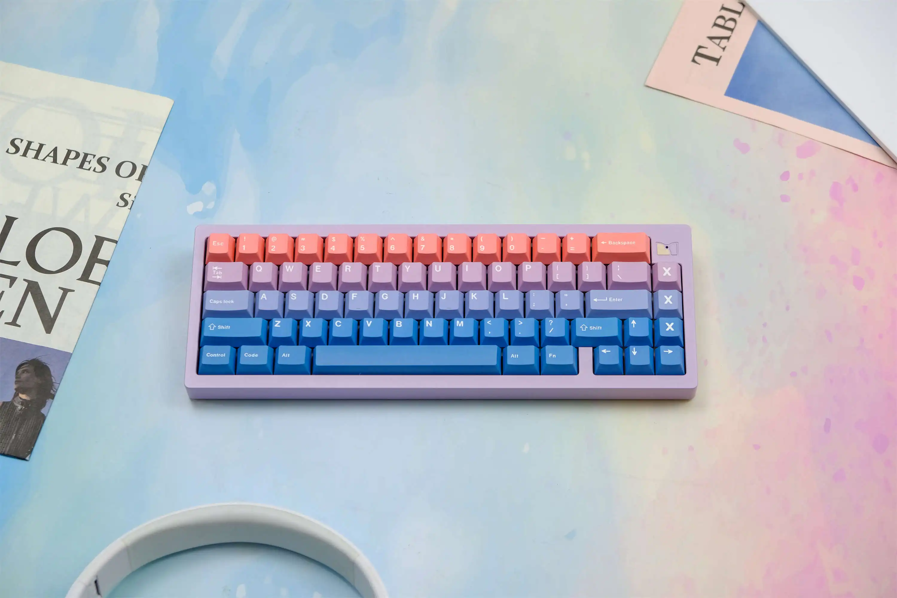 GMK Fairy Tale Gradient Keycaps Set 147 Keys PBT Keycaps Cherry Profile DYE-SUB Personalized For Mechanical Keyboard