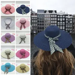 Lady Straw Hat Summer Women Anti-UV Women Beach Hat Wide Brim Cap Sunshade Lady Straw Hat Fishing Outdoor Wide Brim Cap