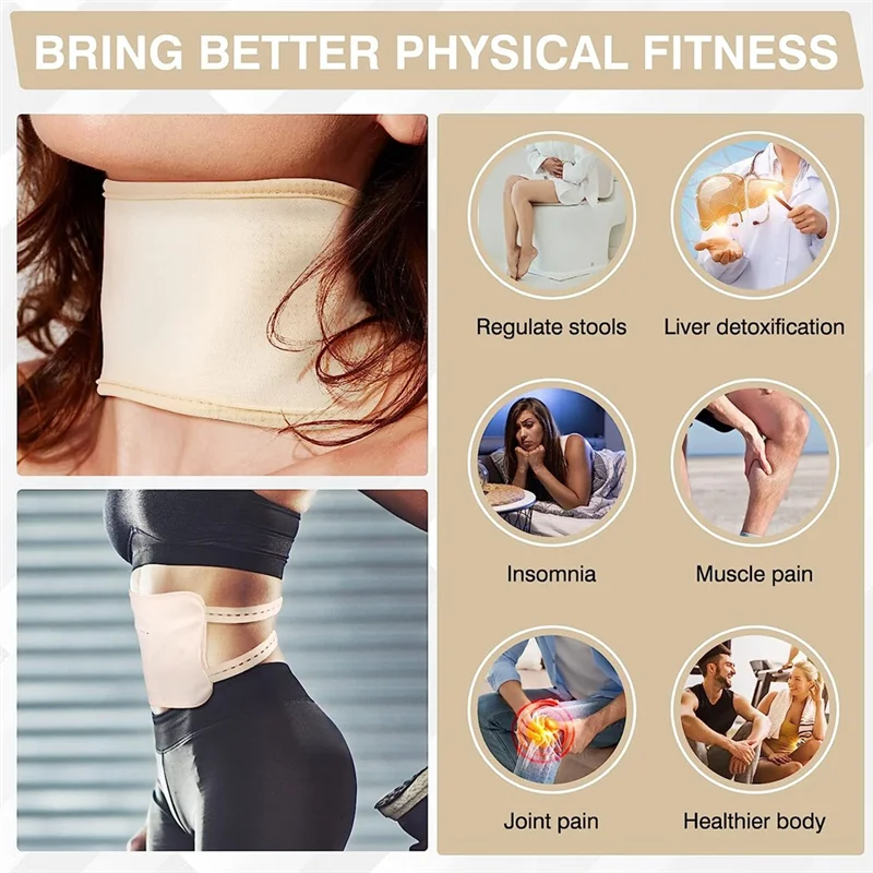 Pack d'huile de ricin réglable et réutilisable, sangle ronde élastique, lavable en machine, anti-fuite d'huile, rose