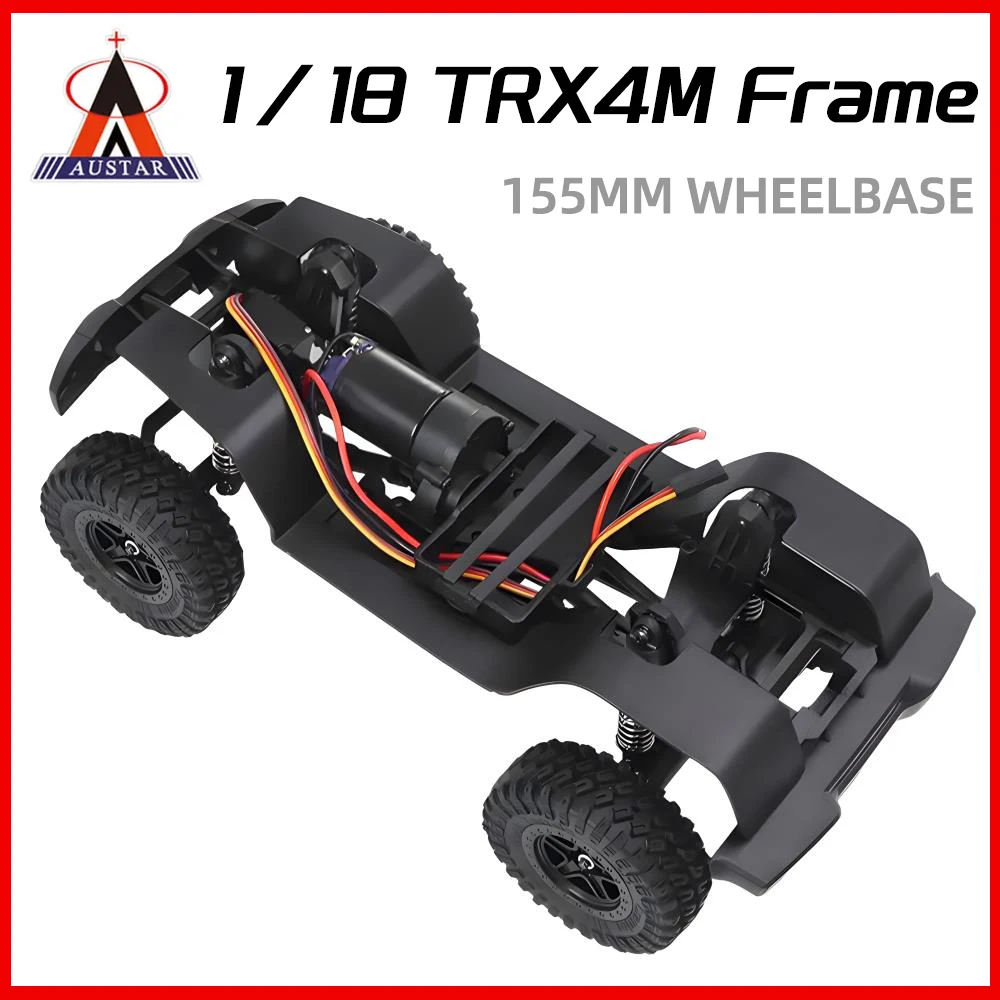 

AUSTAR RC 1/18 TRX4M Frame 155mm Whelbase Chassis Frame Transmission Chassis Frame for TRX4M 1/18 Crawler Car DIY Parts AX-8560