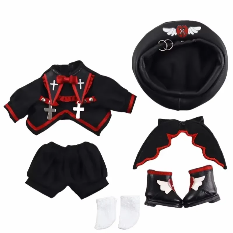Ropa de muñeca Ob11, conjunto de vestido de Ángel y demonio de Halloween, pantalones de bebé, sombrero, falda negra para P9 GSC UFdoll YMY 1/12, disfraz de muñeca BJD