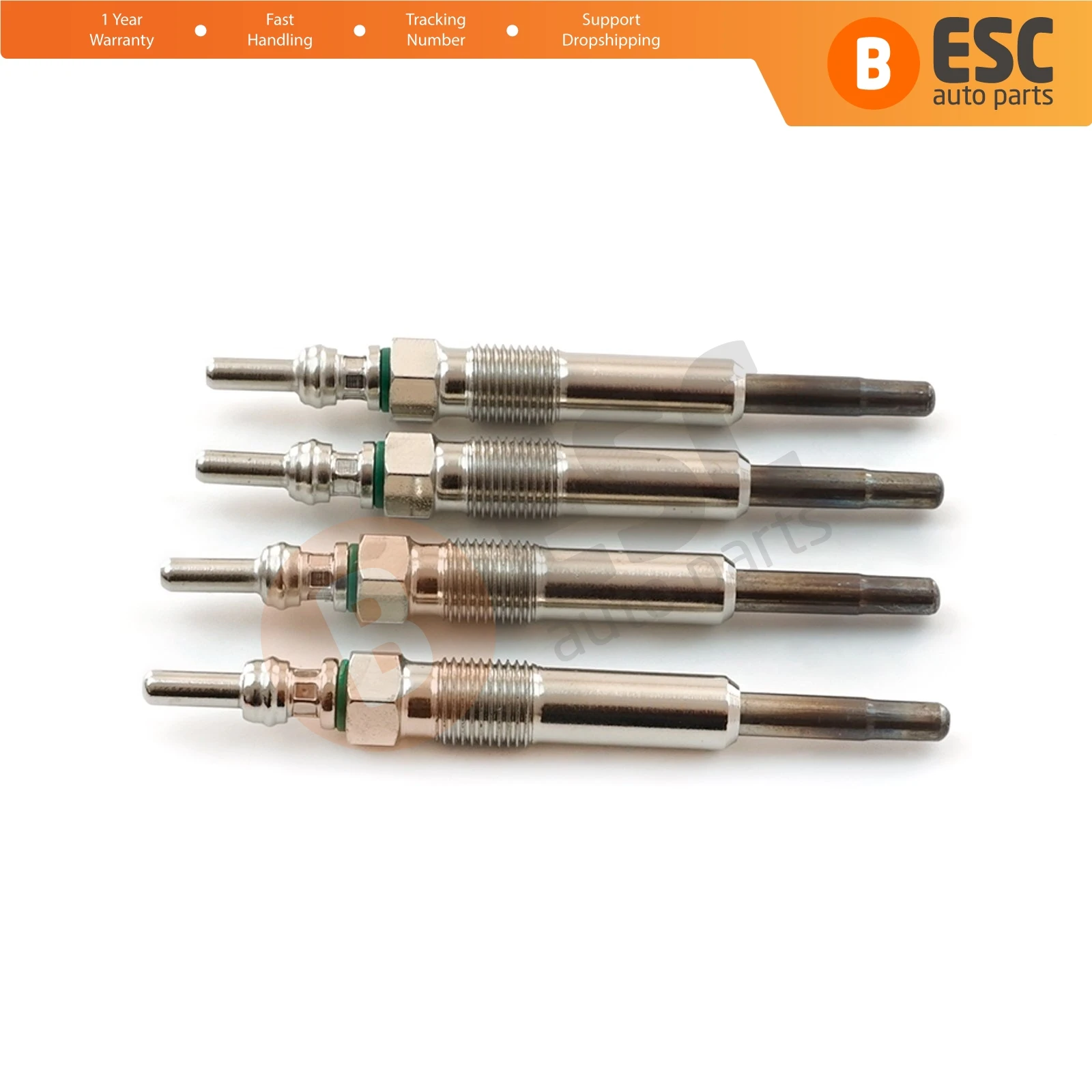 EGP50-1 4 Pcs Heater Glow Plugs GX82, 0100226373 11 Volt for Renault Opel Nissan Dacia Suzuki Mitsubishi Ship From Turkey