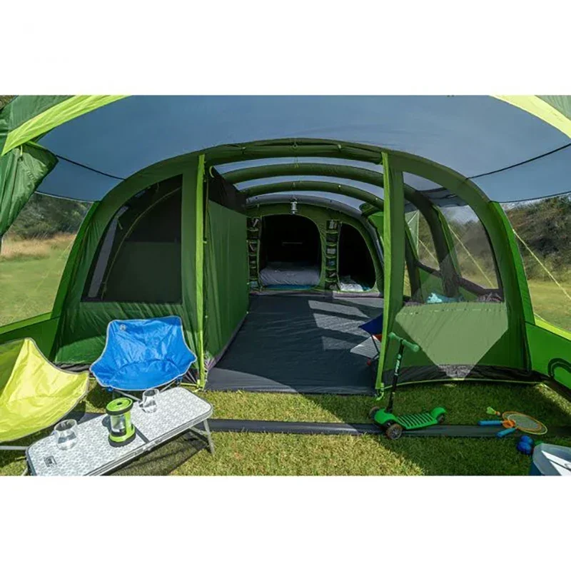 

8 Person Family Inflatable Tunnel Camping Tent Portable Waterproof Windproof Cabin Tent for Family