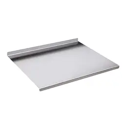 Stainless Steel Chopping Board, Heavy Cutting Board L Shaped Hem Smooth Surface Thick Extra Large Cutting Board 40cmx30cm