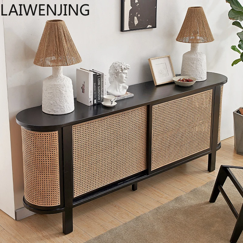 

SGF retro side cabinet solid wood French entrance cabinet high sense