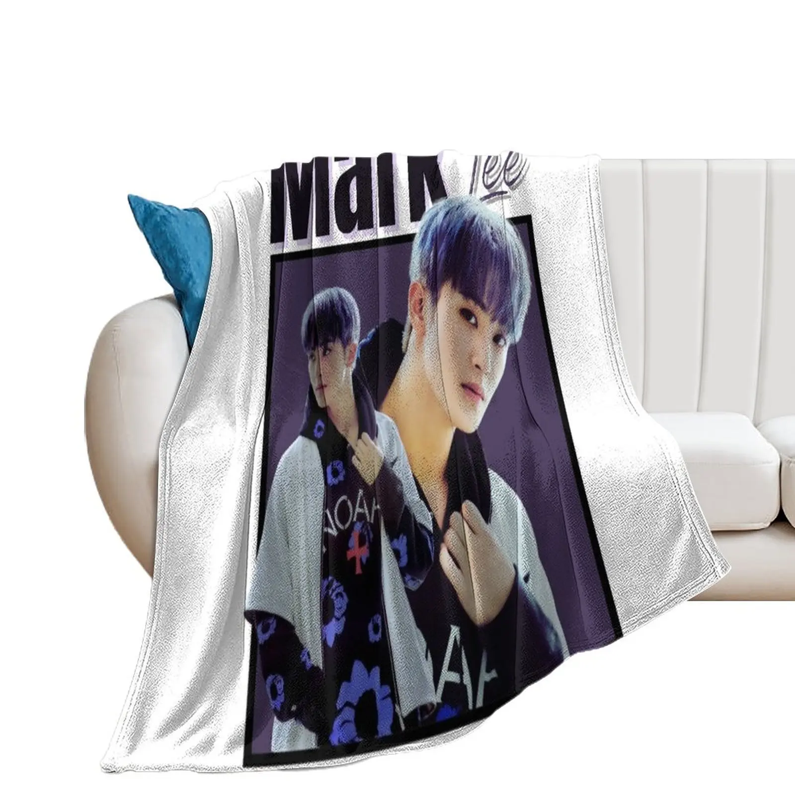 Mark Lee Throw Blanket Soft Plush Plaid Soft Beds Blankets