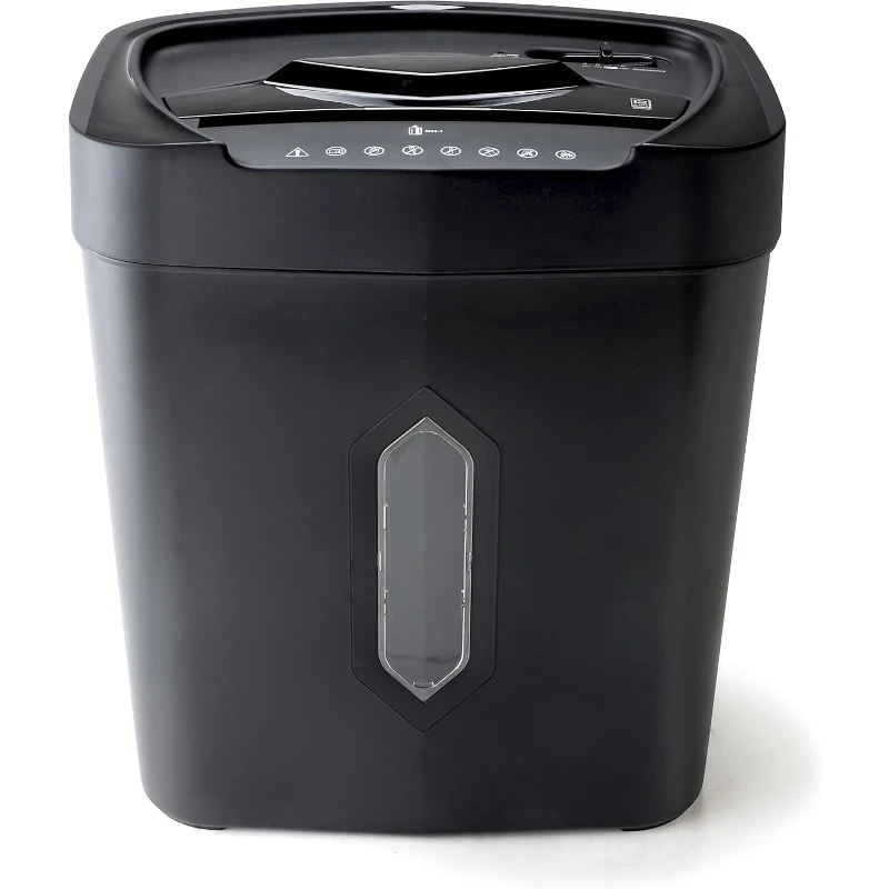 12-Sheet Crosscut Paper and Credit Card Shredder with 5.2 gal Wastebasket