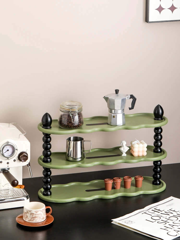 The living room is multi-functional retro display bedroom tabletop multi-layered