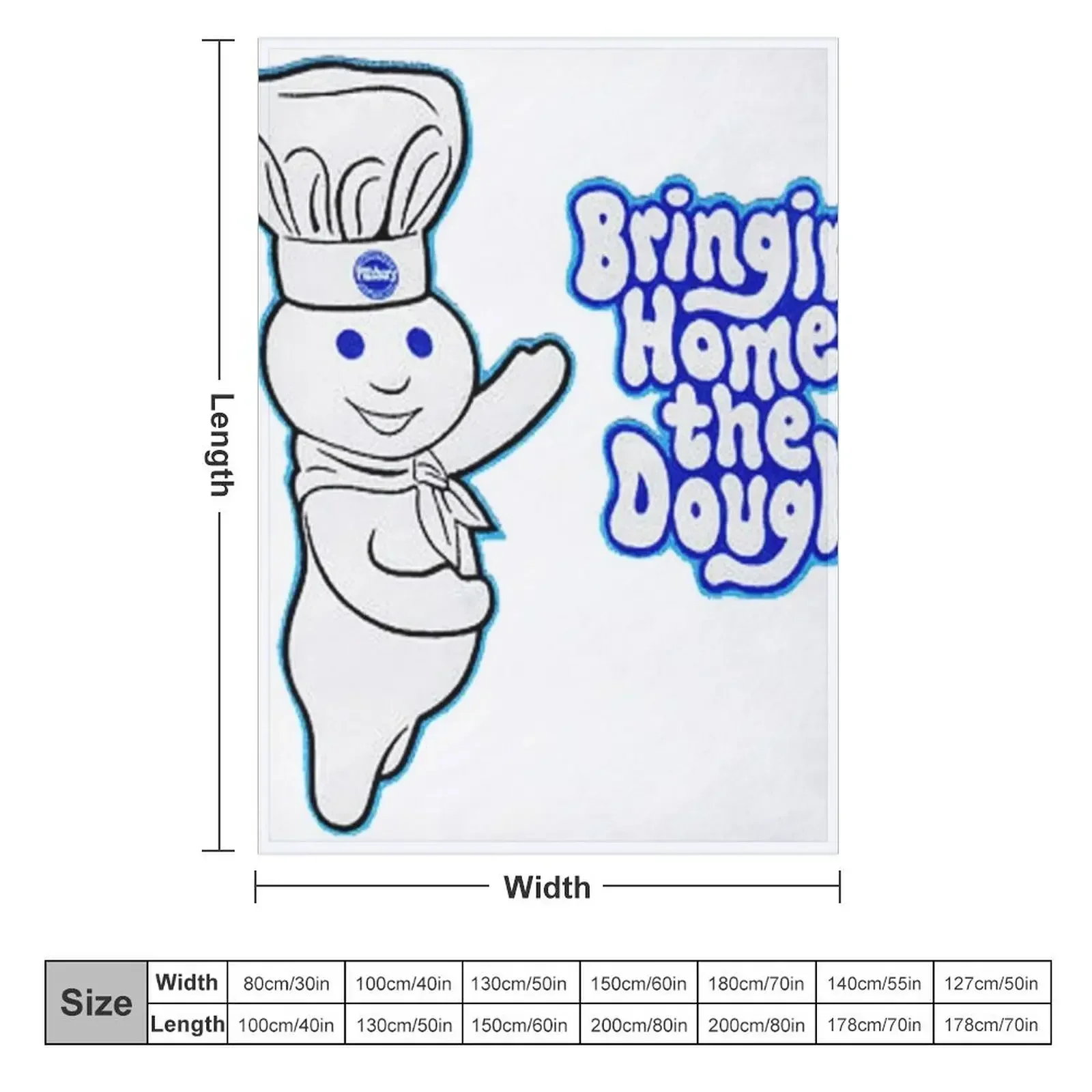 Pillsbury Doughboy Throw Blanket Beach Decoratives Blankets