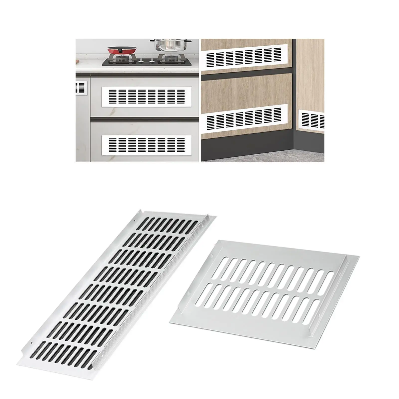 

Door Vent Cover Versatile Ventilation Grill for Cabinet Furniture Garage