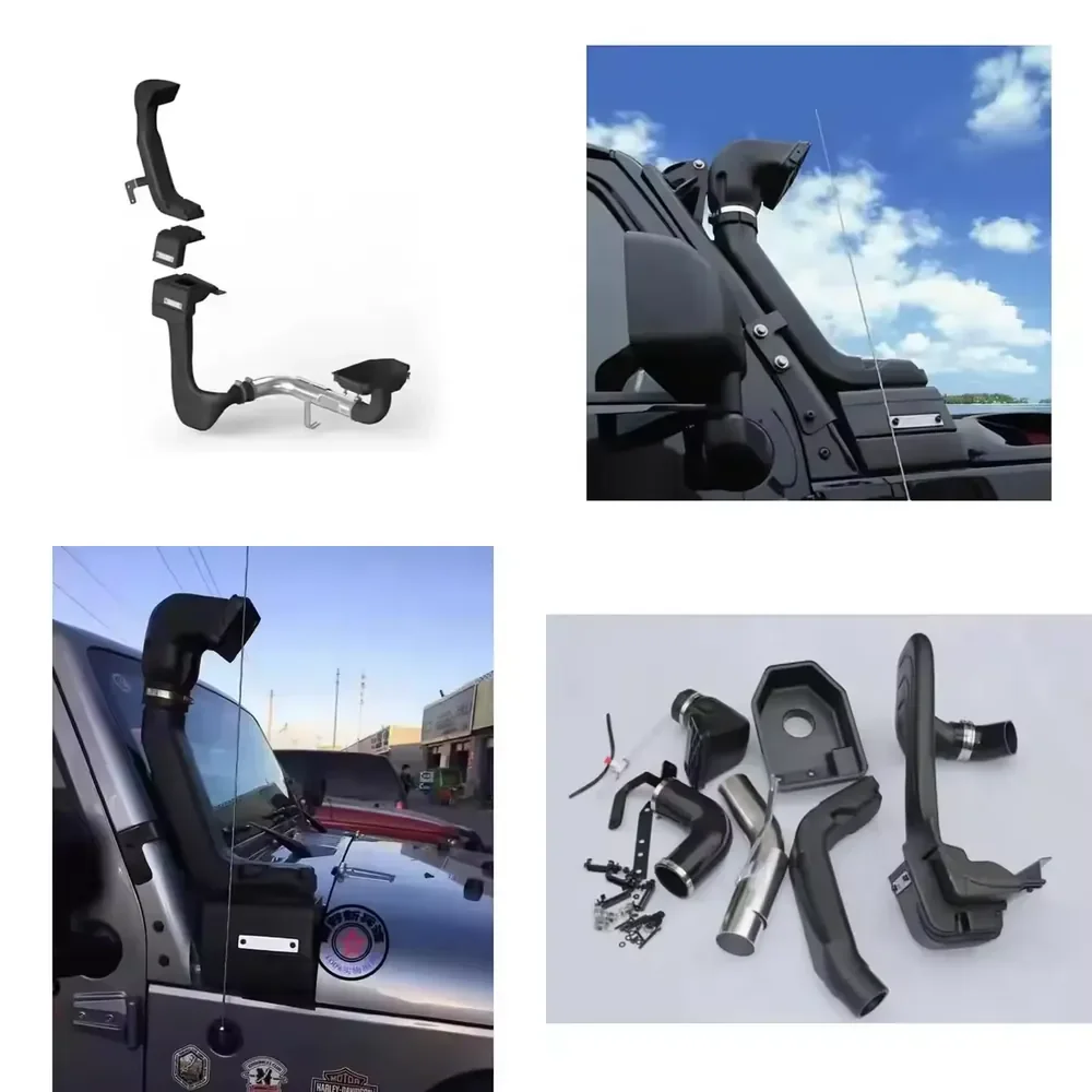 Off-road Accessories Air Intake Version Black ABS Matte Plastic Snorkel Wading Hose for Wrangler JK 2007-2017