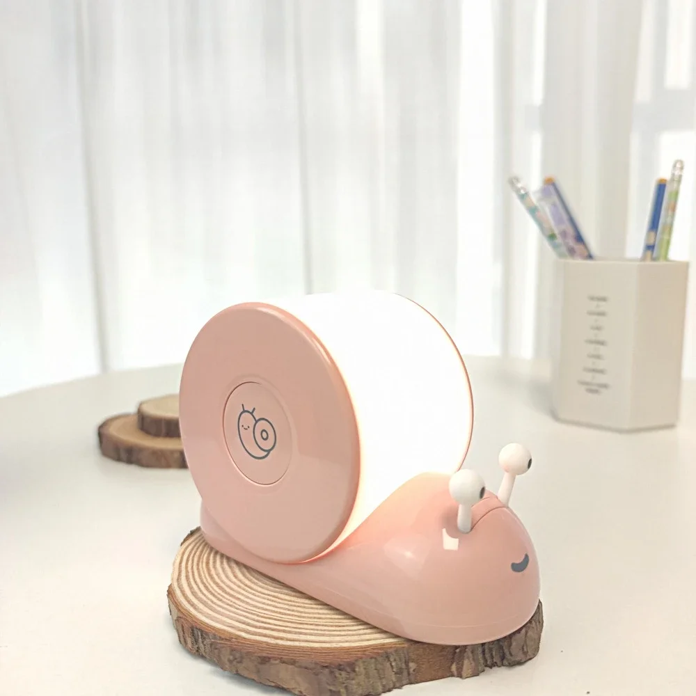 

New Snail Night Light Children S Bedroom Magnetic Timing Creative Soft Light Sleep Atmosphere Light Children S Day Gift