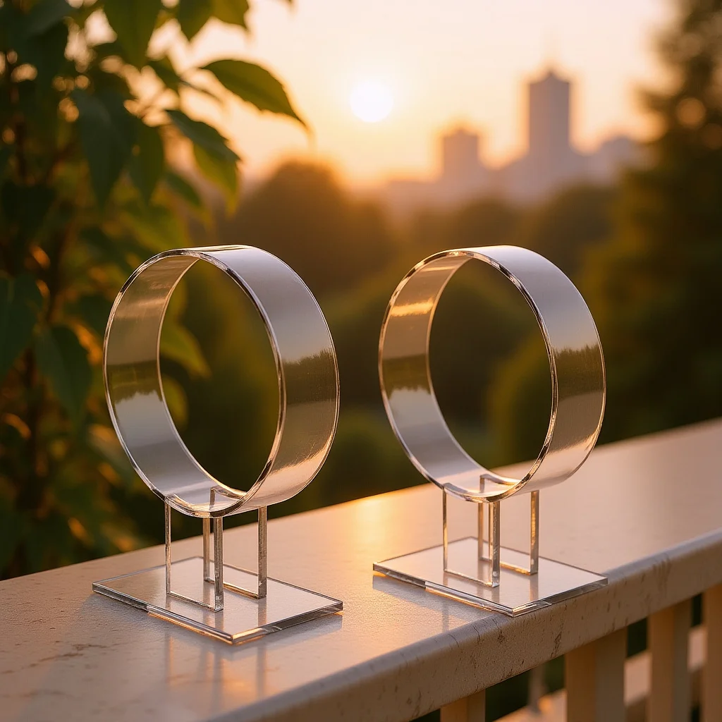 

2pcs Headband Display Stand Acrylic Hair Hoops Holder Accessories Rack Headpiece Organizer Jewelry Packaging