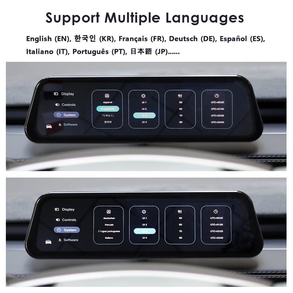 Für Tesla New Gen 2 9,6 Zoll Instrumentenanzeige Modell Y 3 YL Totwinkel-Warnung OTA-Update Neues Modell 3 Neues Y Juniper Armaturenbrett – Detail 17