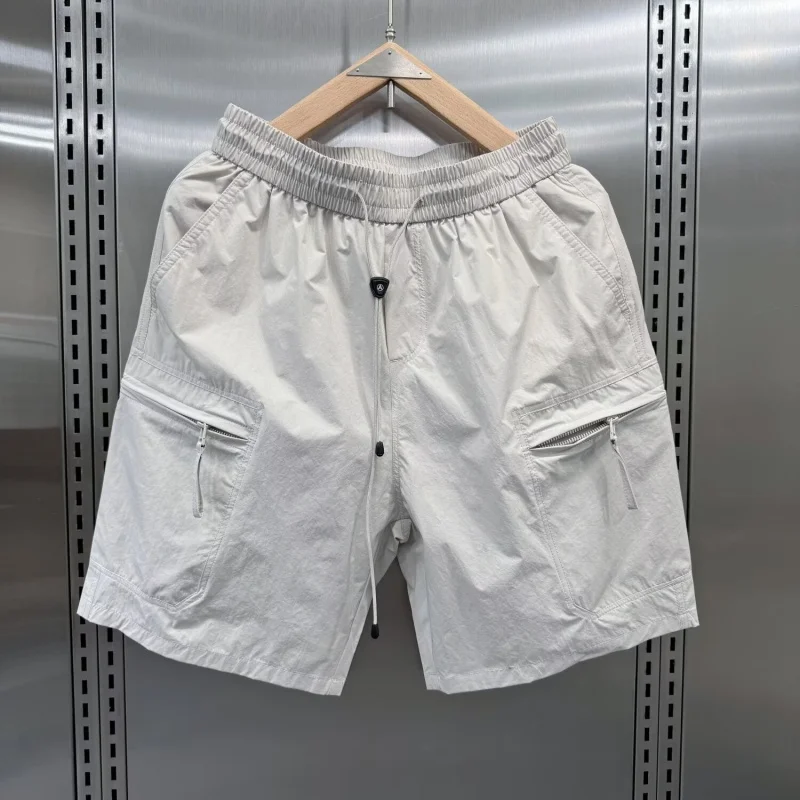 

Летние мужские спортивные шорты-карго 026 для активного отдыха, быстросохнущие, модные, с множеством карманов, свободного кроя, прямые, до колена, пляжные шорты