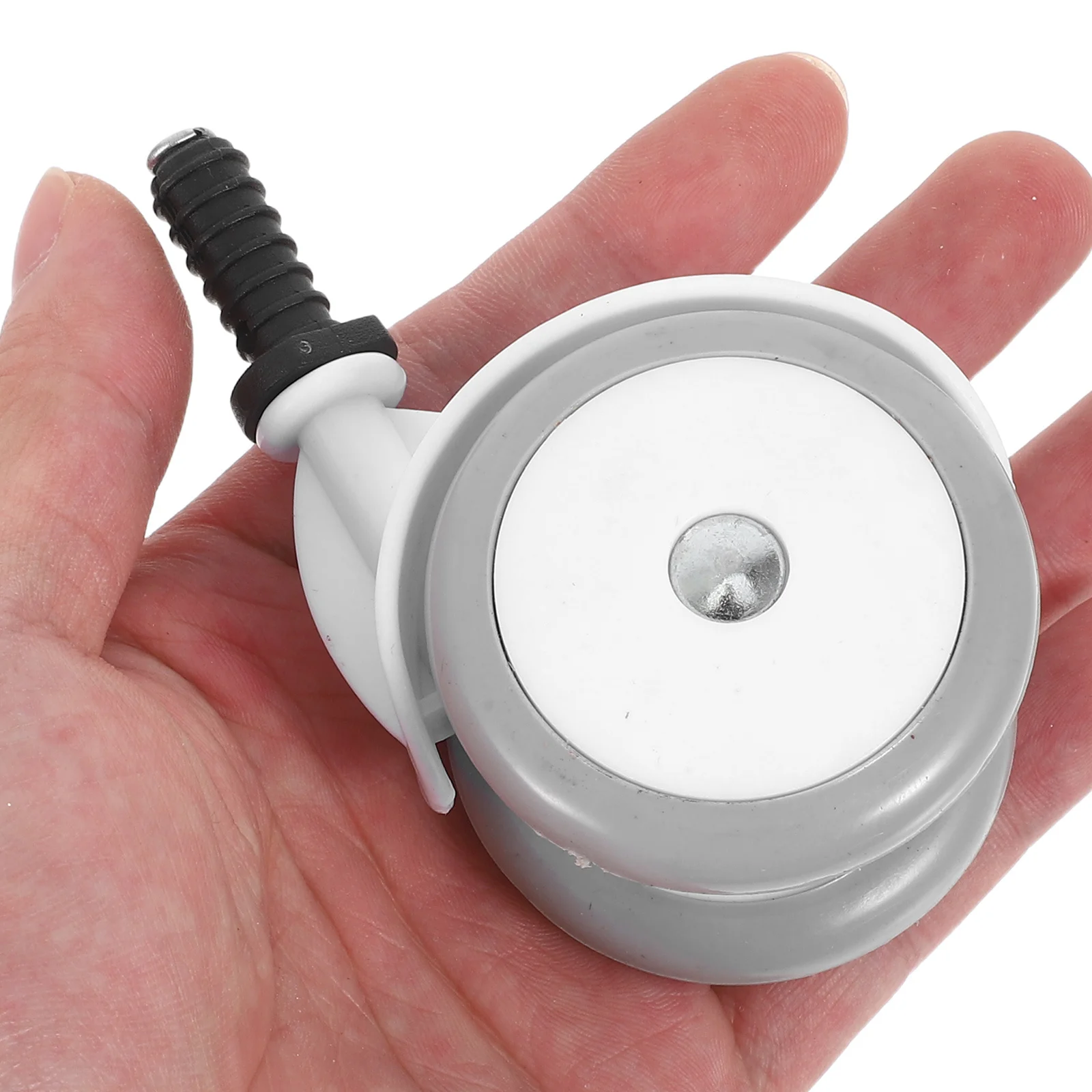 ล้อรถเข็นเด็ก 4 ชิ้น แบบเงียบ ทำจากยาง สำหรับเปลี่ยนใช้กับรถหัดเดินเด็ก หมุนได้ 360 องศา ติดตั้งง่าย