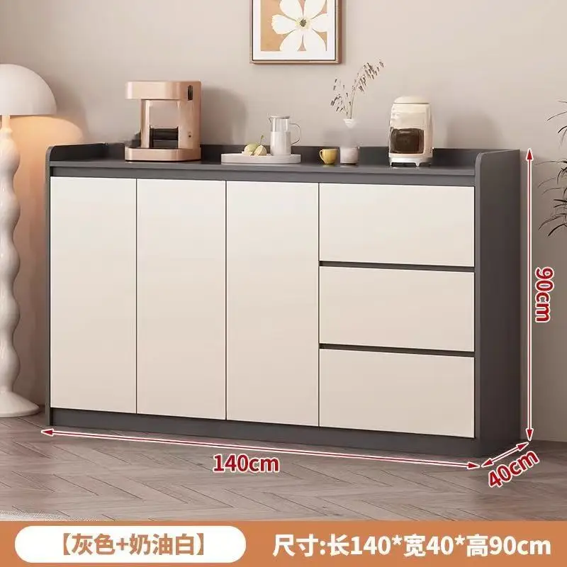 

Modern simple side cabinet, household living room, locker, integrated tea cabinet against the wall, kitchen storage cabinet, low