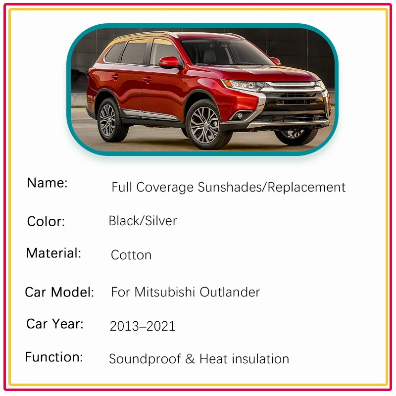 Car Front Engine Hood Pad For Mitsubishi Outlander GF GG ZJ ZK ZL 2013~2021 Heat Shield Sound Engine Insulation Mats Accessories