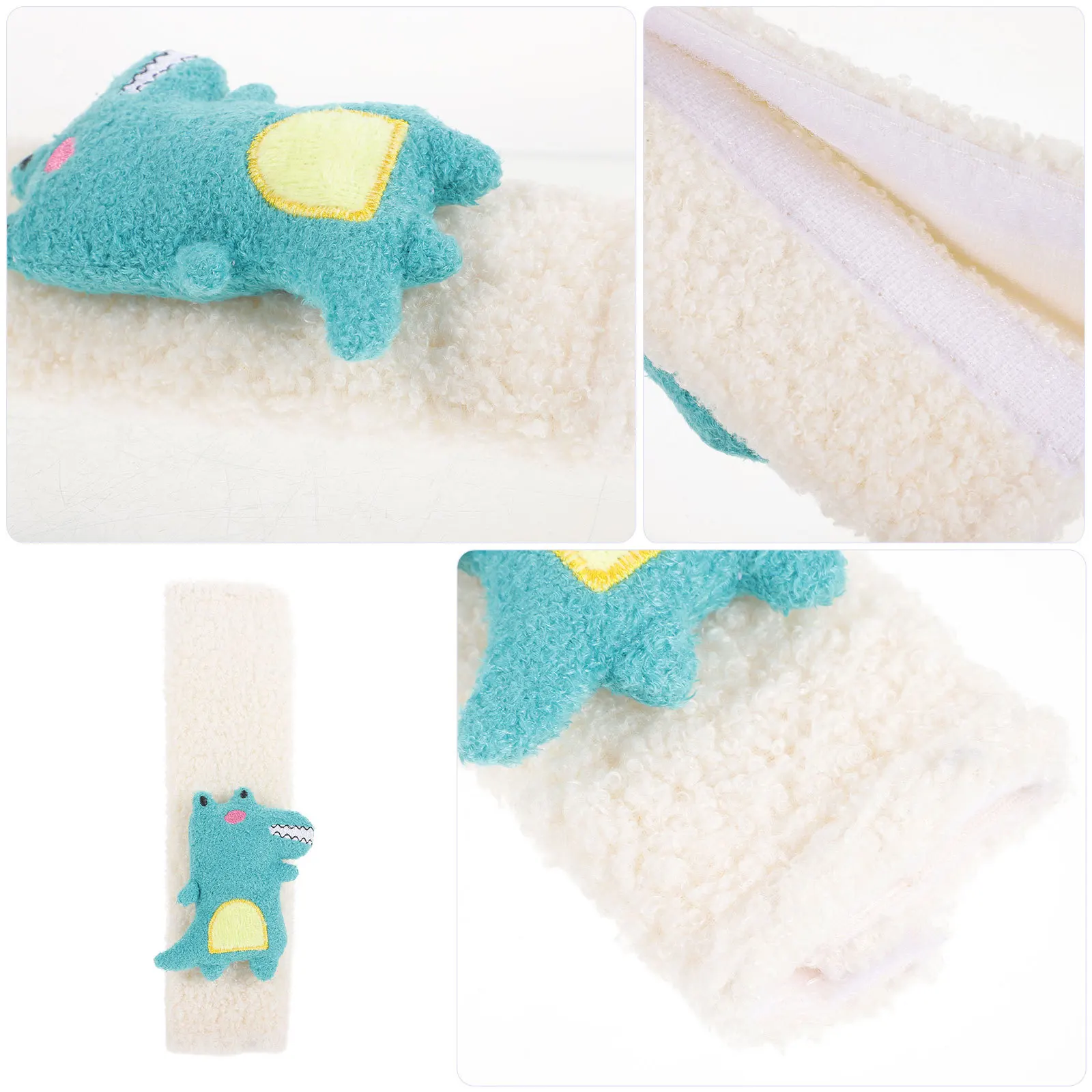 قطعتان من وسادات حزام الكتف، غطاء مريح، واقي ناعم للتنفس لمقاعد عربة الأطفال، وسادة كتف