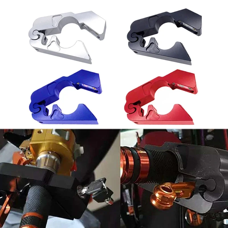 1pc Motorcycle Safety Handlebar Lock Universal Moto Brake Clutch Lever Theft Protection Lock for Street Bikes ATV Dirt Scooter