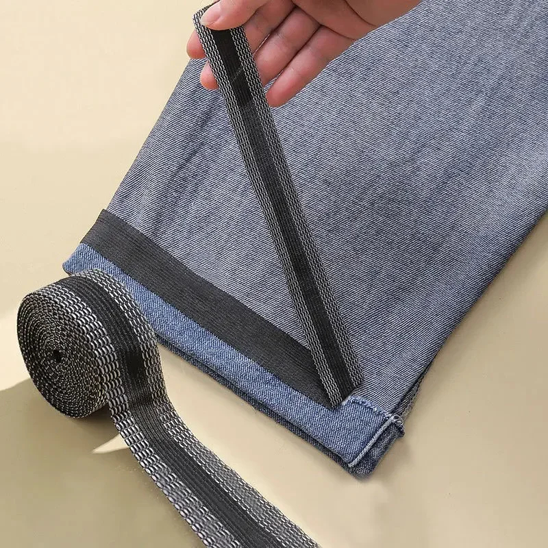 Cinta autoadhesiva para pasta de pantalones, 25/1M de longitud, acorta la reparación, dobladillo de hierro, cintas para pantalones, borde de