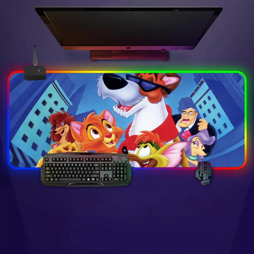 

Oliver & Company Mouse Pad Mousepad Rgb Mouse Pad Gaming Backlight Pc Accessories Gamer Keyboard Backlit 90x40cm Mat Desk Prote