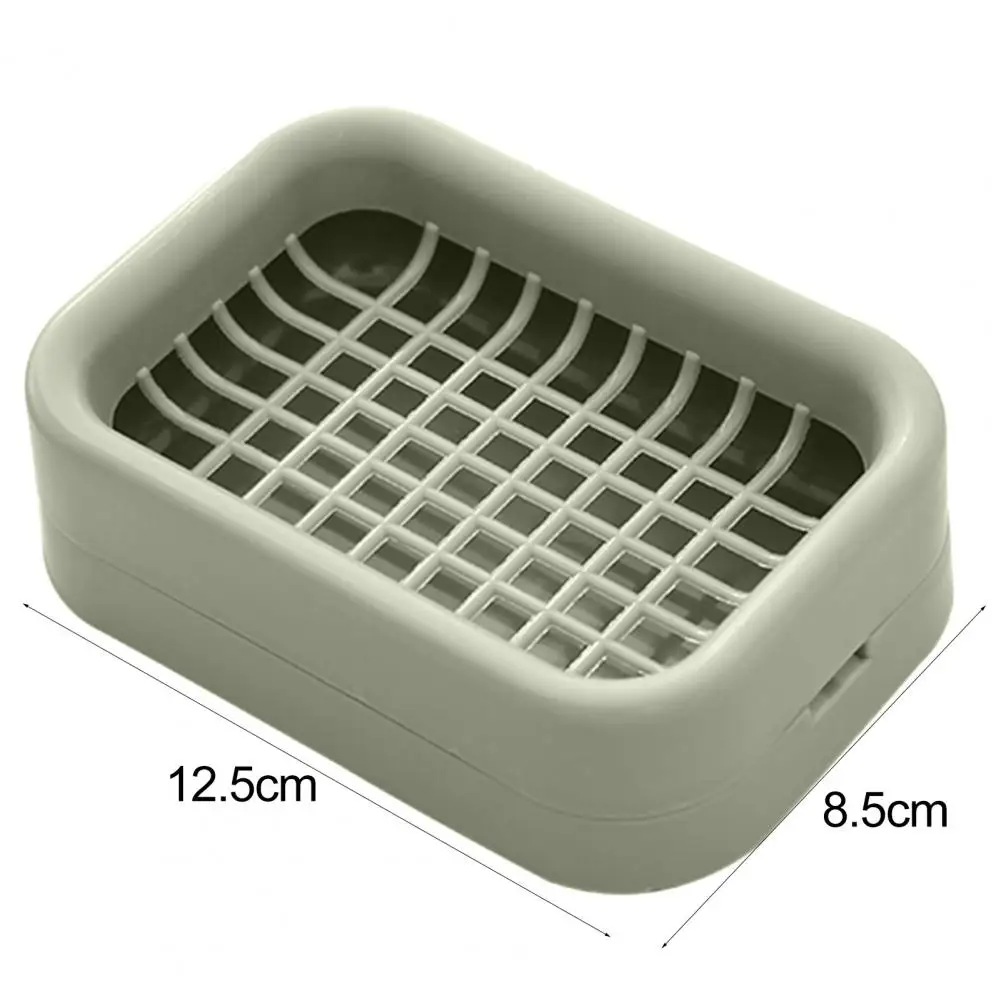 Double Layer Mesh Drainage Soap Box Stylish Bathroom Organizer for Hotel Home Quick Drying Soap Holder with Smooth Edge