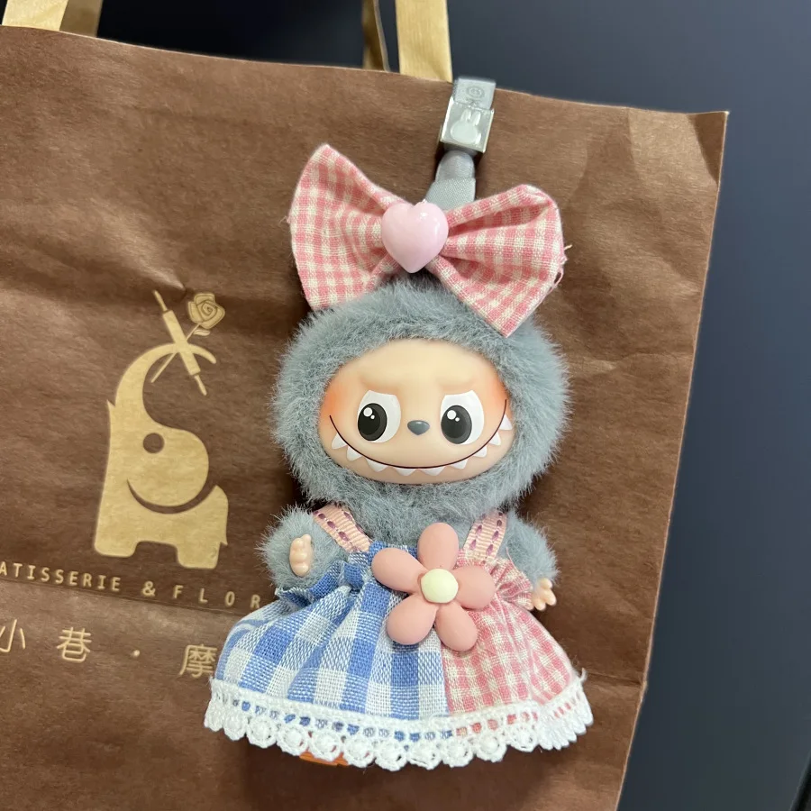 새로운 미니 플러시 인형 의상 액세서리 한국 Kpop Exo 15-17cm 라부부 아이돌 작업복 세트 의류 선물