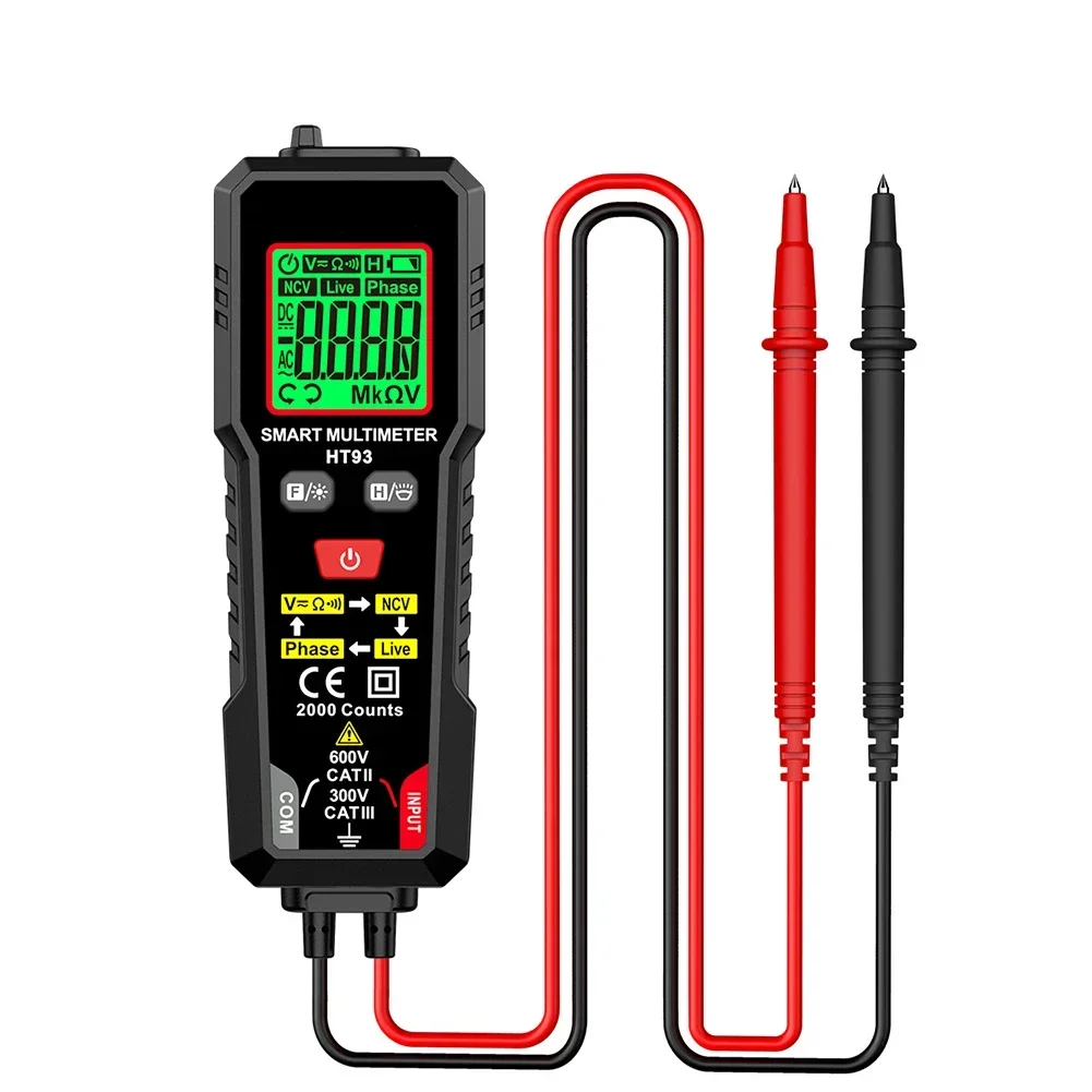 Auto Range Multimeter Digital Multimeter For DIY Enthusiasts Auto Shutdown Continuity Test High-Resolution LCD Display