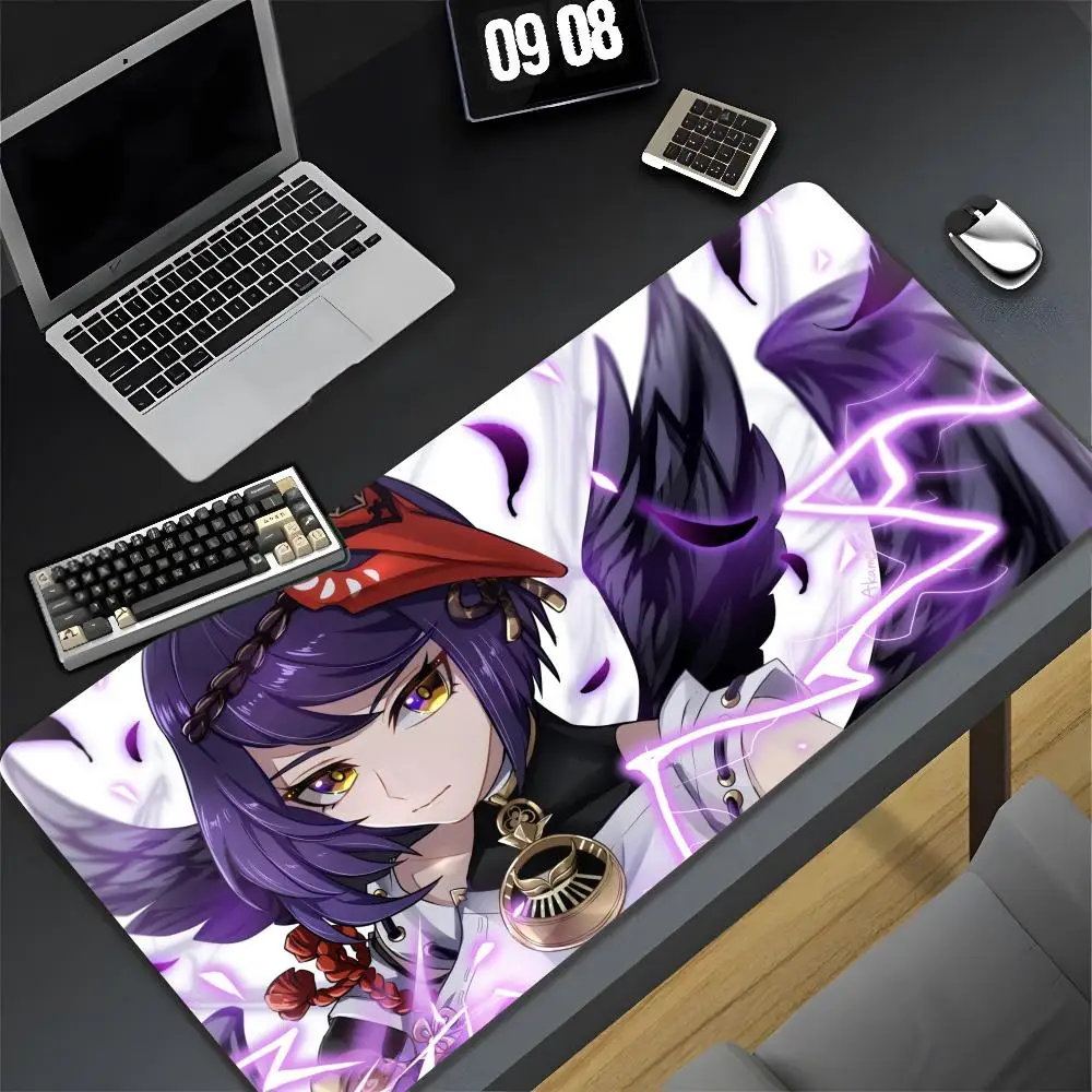 Kujou Sara Kuki Shinobu Layla Mouse Pad Cartoon Lockedge Large Gaming Pad Computer Gamer Keyboard Mouse Mat Desk Mousepad