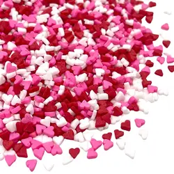 Valentine sprinkles | Pink and red sprinkles | Jimmies | Cookie sprinkles | Sprinkle mix for cake baking party supplies (4.16oz)