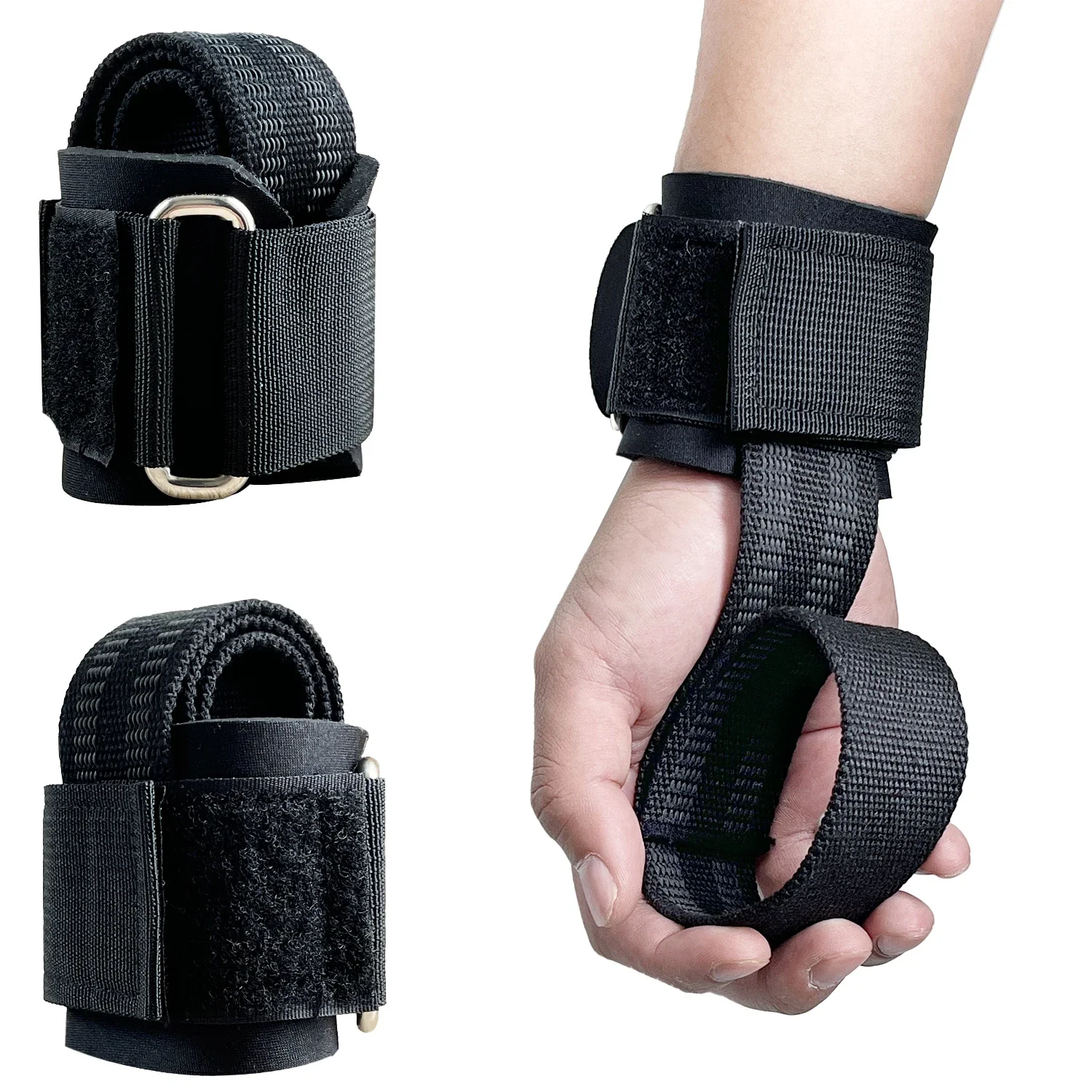 أحزمة معصم لرفع الأثقال مع حزام دعم المعصم، أغطية معصم لرفع الأثقال من القطن غير قابلة للانزلاق والمبطنة، رفع صالات الألعاب الرياضية #1