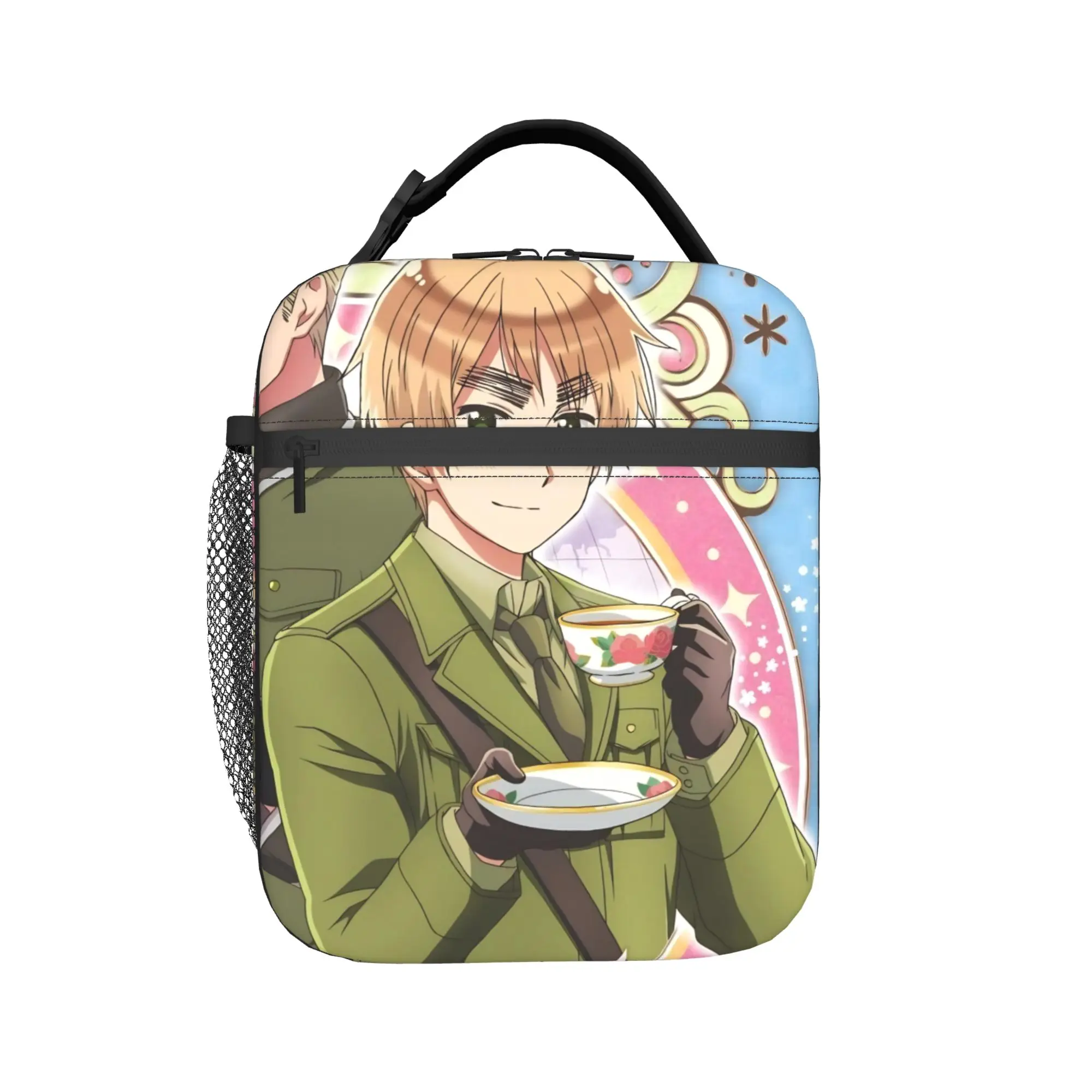 Hetalia Axis Powers Insulated Lunch Bag for Men Women  Storage Food Box Leakproof Cooler Thermal Lunch Boxes For School Office
