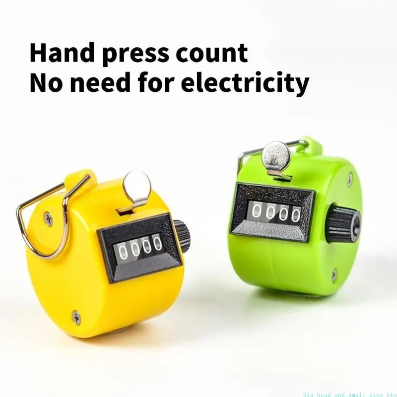 581C Tally Counter for Coaching Hand Mechanical Counter 4 Digit Number Count Clickers