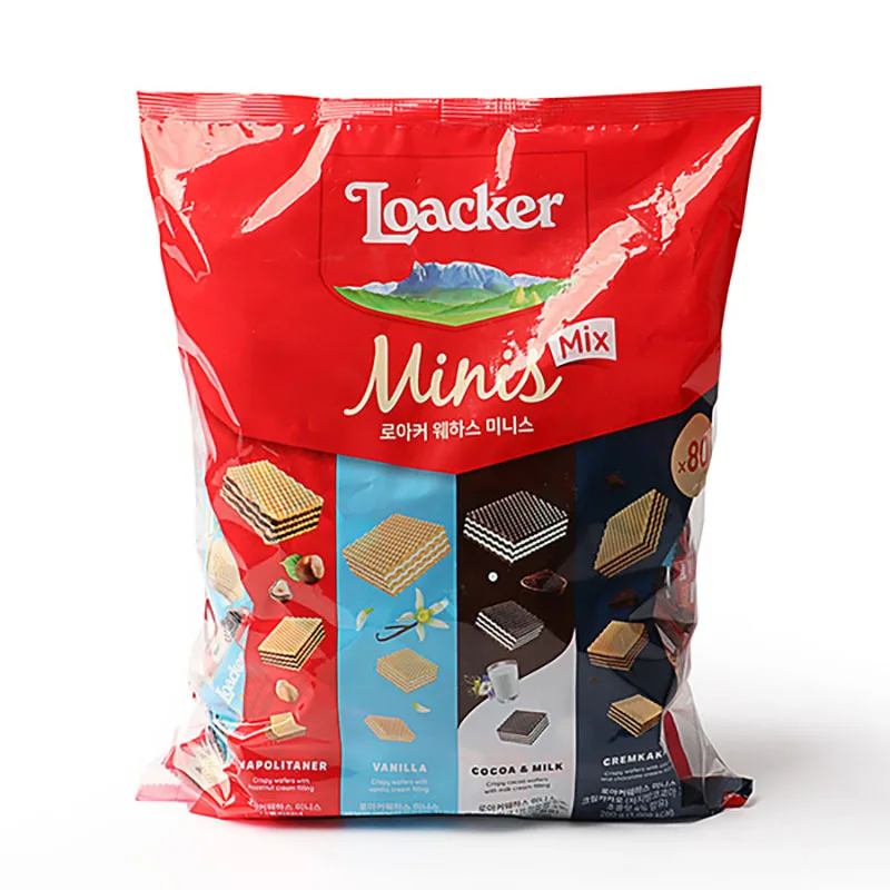 Loacorminiwehas (Napolitaner/Vainilla/crema de cacao/leche de cacao), 800g