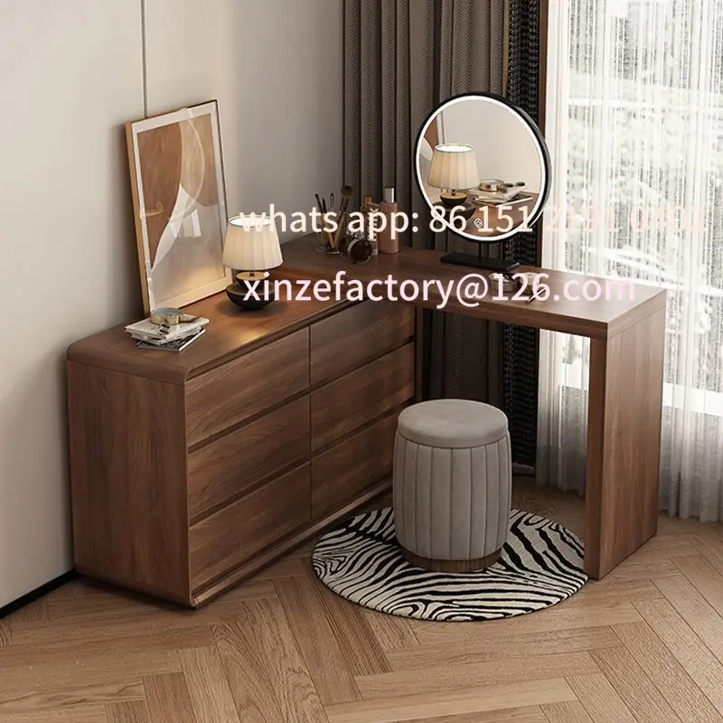 Be suitable for dresser integrated bedroom modern simple makeup table bedside storage cabinet makeup tablecornerdeskcustomizable
