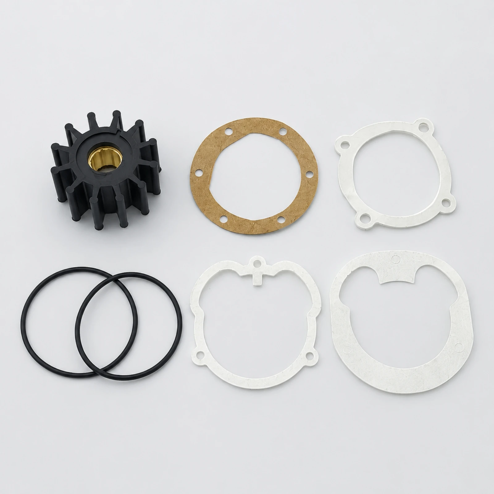Replacement Impeller with Gaskets and O Rings for Marine Water Pump Assembly Fits Outboard 1210 0001