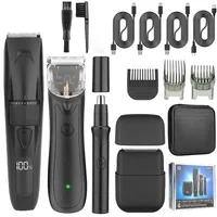 4-in-1 Men's Multi functional Hair Clipper Set RESUXI 377 Nose Hair Trimmer Electric Shaver and Beard Trimmer Grooming Tools Set