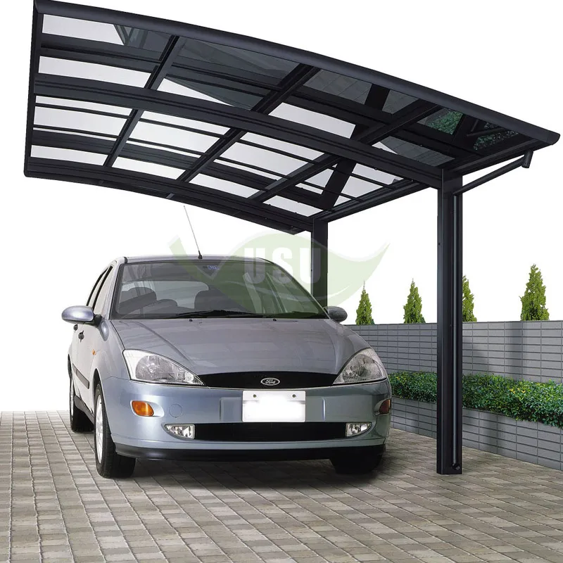 

Polycarbonate Cantilever Aluminium Carport Roof Minimalist Pergol Polen Pologne With Aluminum Carport